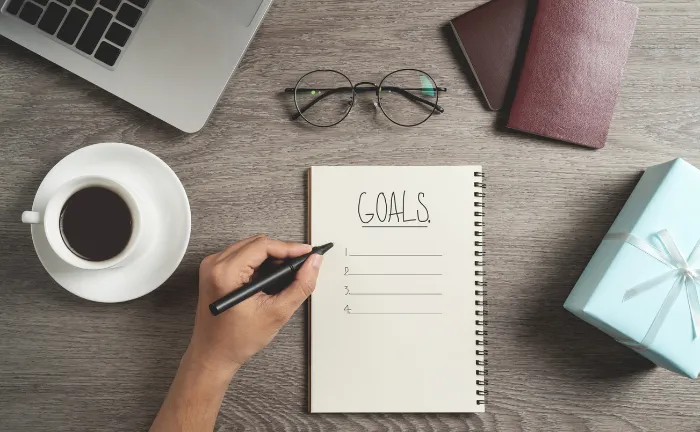 setting goals.
