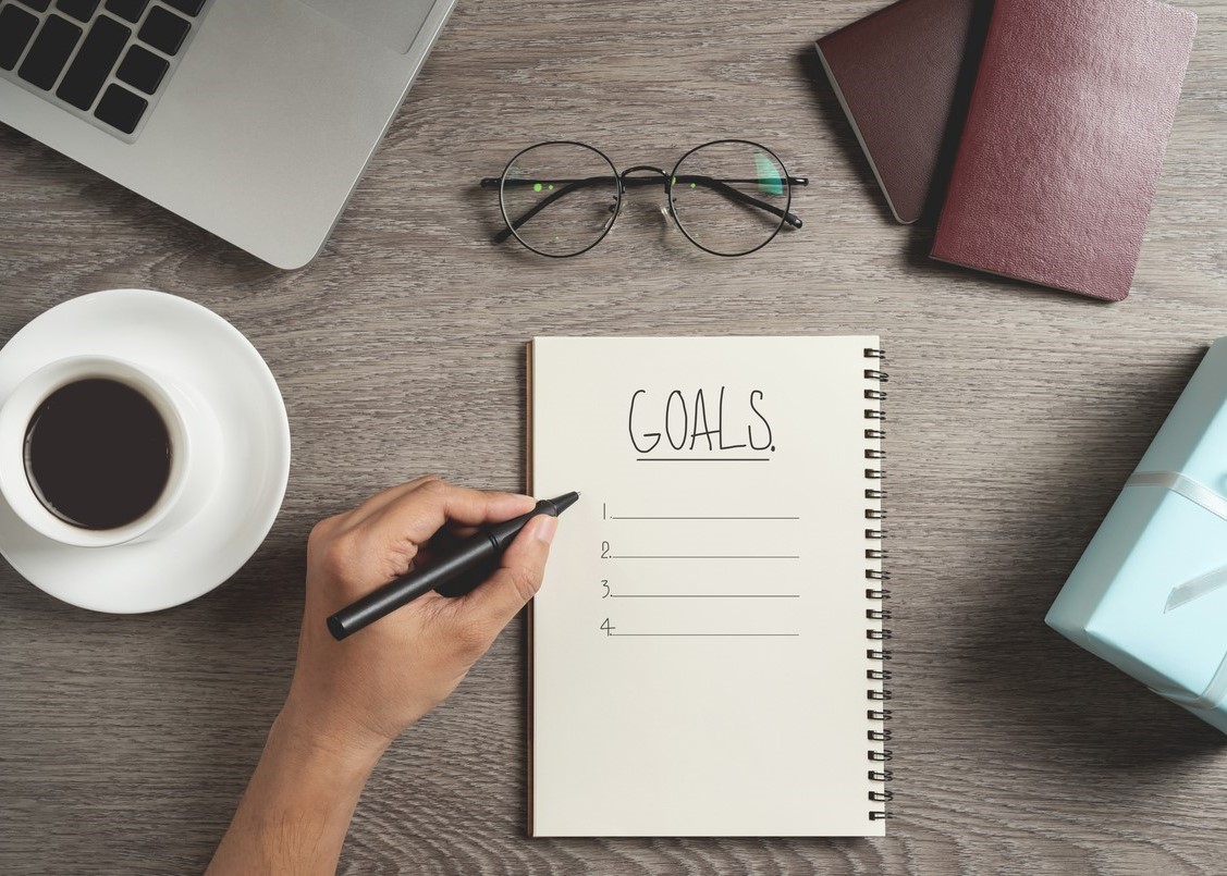 setting goals.