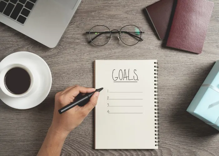 setting goals.