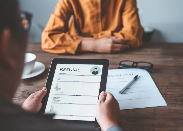 Human Resources hiring candidate